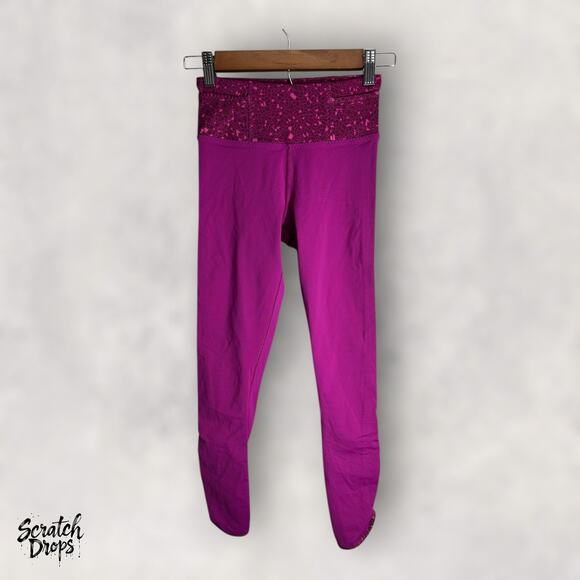 Lululemon Real Quick Tight Leggings Regal Plum Size 2 Running Yoga Pants - Picture 4 of 5